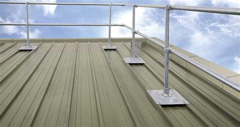 Metal Roof Safety Railings Fixed Edge Protection APS