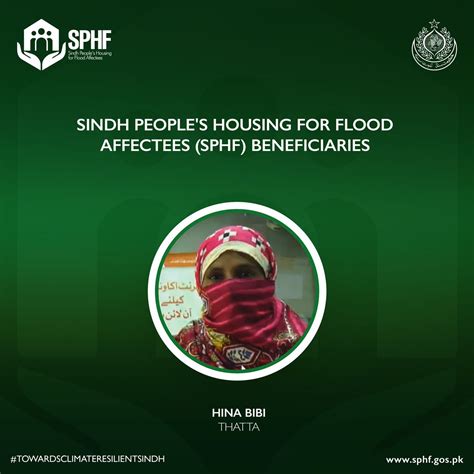 Sindh Peoples Housing For Flood Affectees On Twitter Hina Bibi Lost