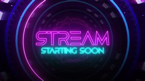 Animated Stream Overlay Pack Neon Futuristic Style Etsy Uk