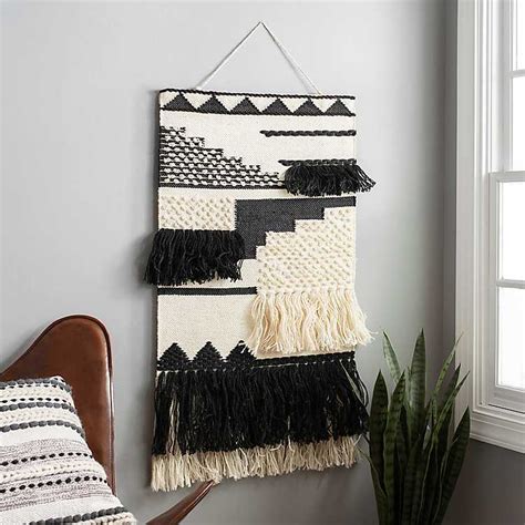 Black And White Macrame Wall Hanger Kirklands Macrame Wall Hanger