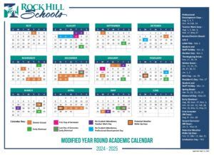 Rock Hill Schools District Calendar 2024-2025 [RHS School]