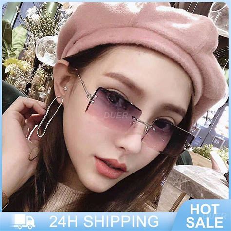 2023 Fashion Sun Glasses Rimless Vintage Eyeglasses Summer Rimless Sunglasses Frameless Fruugo Se