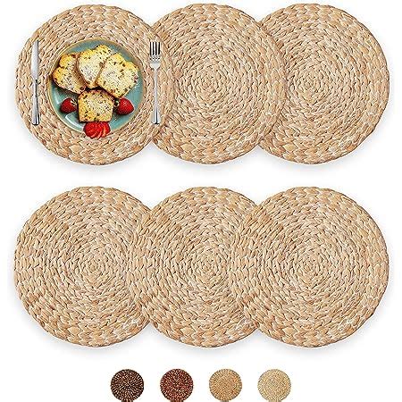 Amazon Japchet Pack Inch Water Hyacinth Braided Placemat