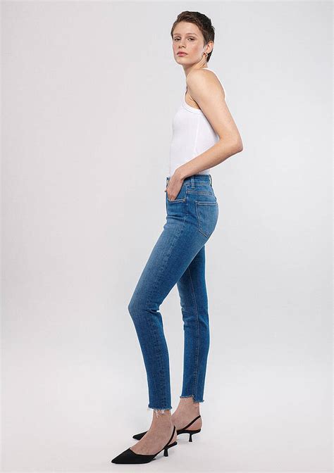 Elsa Indigo Gold Premium Jean Pantolon Mavi