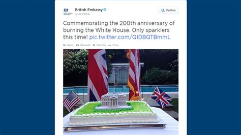 British Embassy Celebrates the White House Burning of 1814, Apologizes ...