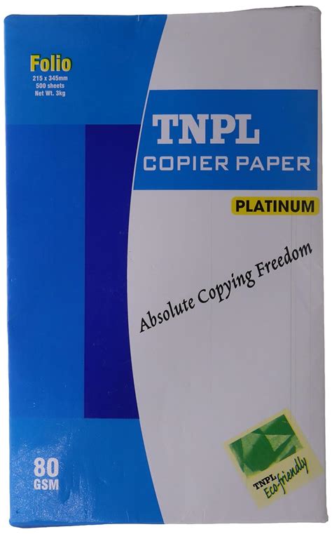 Tnpl Copier Platinum Fs Gsm Sheets Ream Amazon In