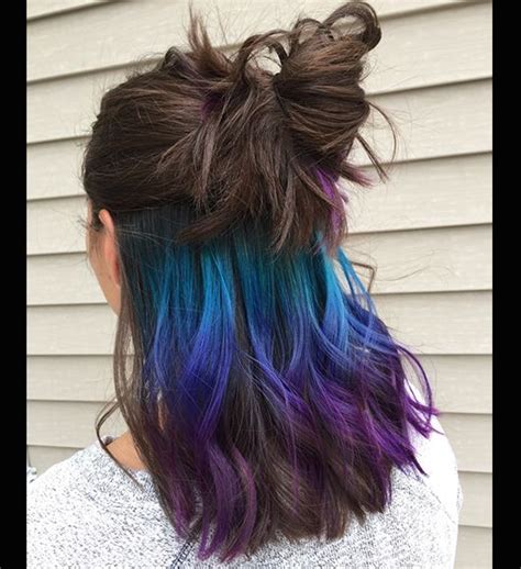 Pin By Ashley Pytlewski On Beauty Underdye Hair Peekaboo Hair Purple Hair