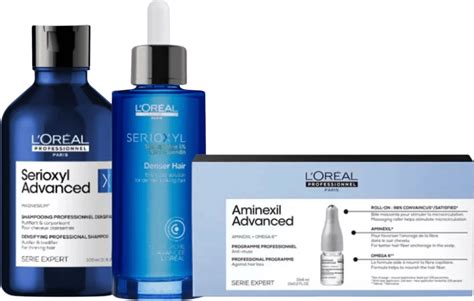 Kit Loreal Serioxyl Shampoo Ml Serum Ml Ampola Aminexil