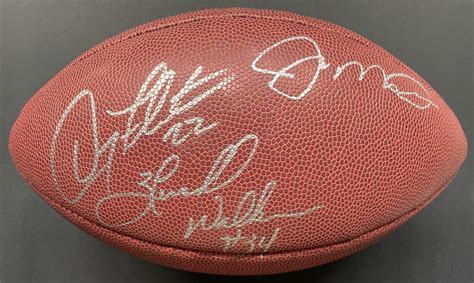 Joe Montana Autographed Signed Doug Flutie Hershel Walker Wilson