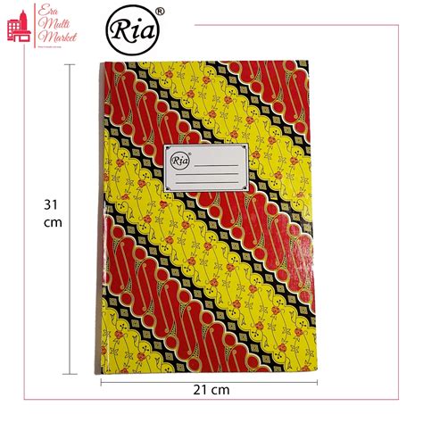 Jual Buku Tulis Ria Ukuran Folio F4 Hardcover Hc Shopee Indonesia