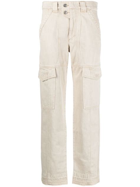 Isabel Marant Étoile High Rise Cargo Pocket Trousers Editorialist