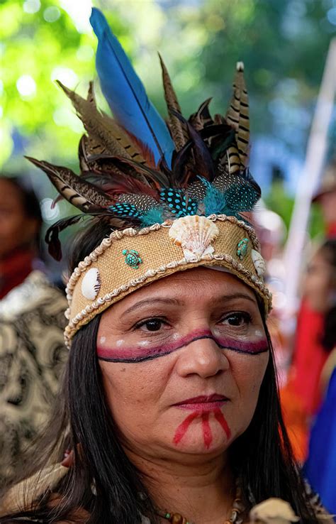 Indigenous Peoples Of The Americas Parade New York City Photograph