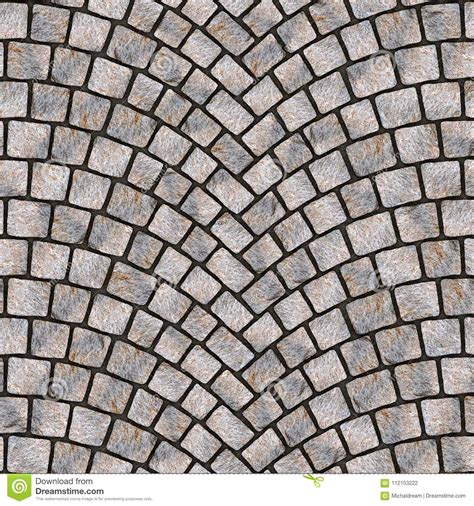 Arched Cobblestone Pavement Texture 041 Stock Illustration