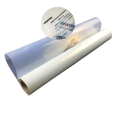 Milky Screen Printing Inkjet Film Waterproof One Sided Semi Transparent