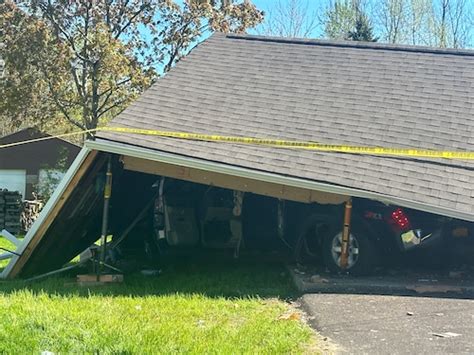 Man Crashes Truck Into Cicero Home Ripping Garage Off The House