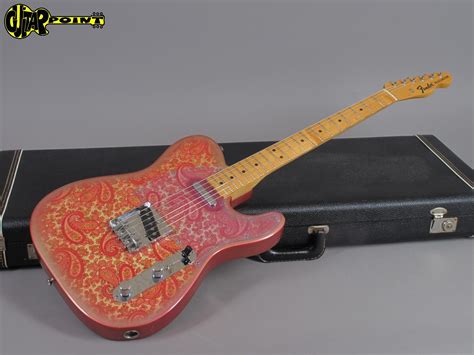 1968 Fender Telecaster Pink Paisley Maple Cap Neck Vi68fetelepaisley251199