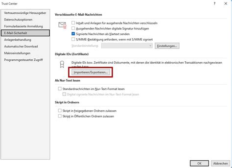 E Mails Signieren Und Verschl Sseln Mit Outlook
