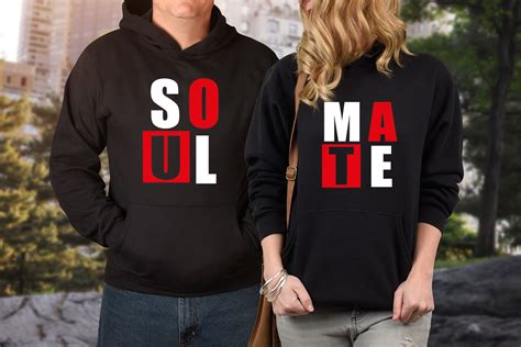 Soul Mate Matching Couple Hoodies Couple Hoodies Set Of Etsy