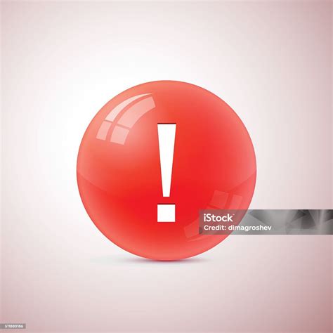 simbol tanda seru vektor ilustrasi stok  gambar