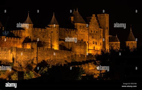 Carcassonne night hi-res stock photography and images - Alamy