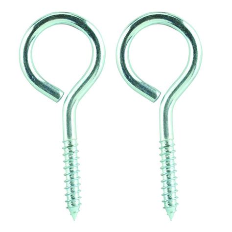 Everbilt In X In Zinc Plated Screw Eye Pack The