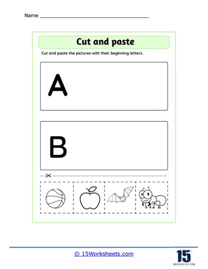 Cut and Paste Worksheets - 15 Worksheets.com