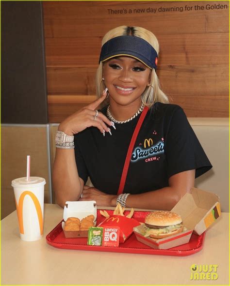 Photo: saweetie promotes mcdonalds meal 02 | Photo 4602175 | Just Jared ...