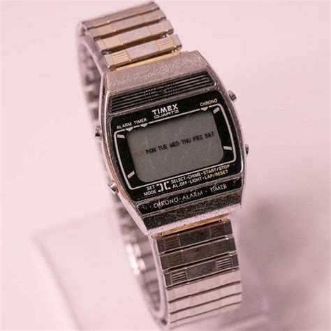 Mens 90s Digital Chronograph Timex Watch Chrono Timer Timex Watch