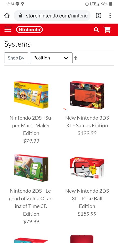 [Nintendo Online Store / USA] Nintendo store appears to have new 3DS ...