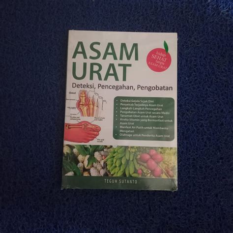 Jual Buku Asam Urat Deteksi Pencegahan Pengobatan Teguh Sutanto Ori