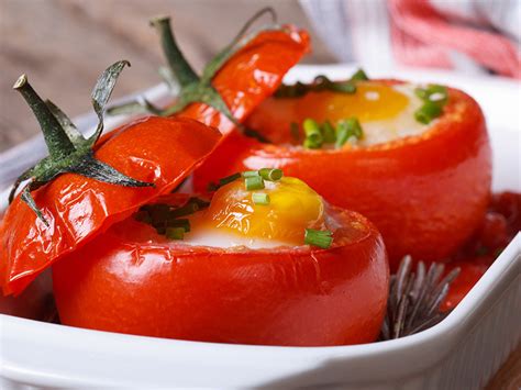 Receita De Tomates Recheados Espinafres E Ovo Para Toda A Fam Lia