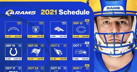 La Rams Schedule For French Open Schedule