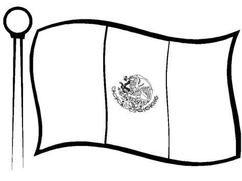 Dibujos De Bandera De M Xico Para Colorear Para Colorear Pintar E