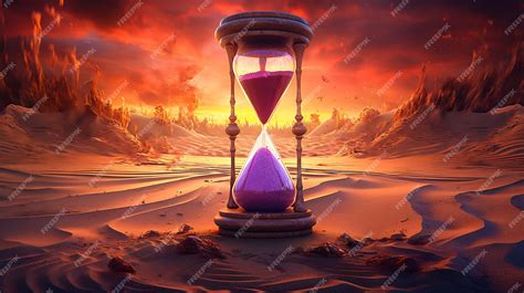 Premium AI Image | Relaxed sand of time in the hourglass concept art