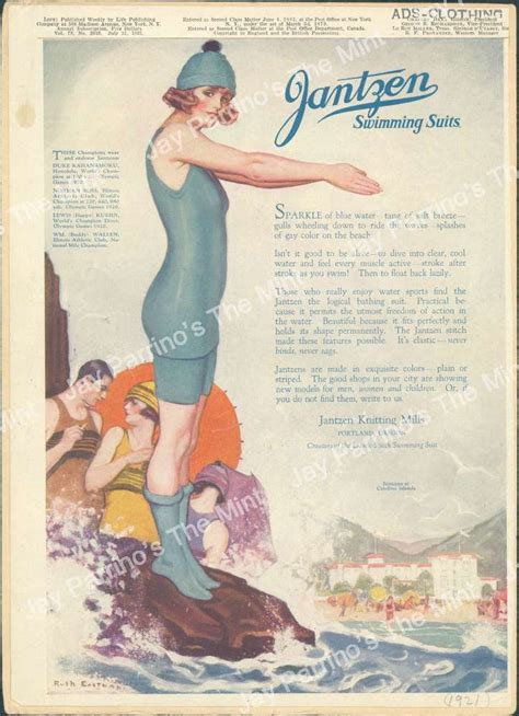 1921 Antique Print Jantzen Swimming Suits Advertisement Ad Ajz 649 Vintage Bathing Suits