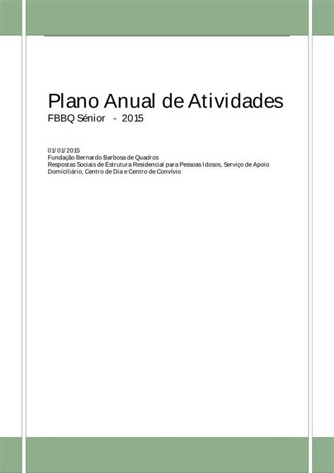 Pdf Plano Anual De Atividades Fundação Bernardo Barbosa De Plano De Atividades 2015