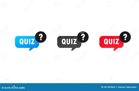 Quiz With Question Mark Sign Icon Set Questions And Answers Game