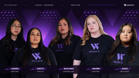 Version1 Form All Female VALORANT Roster VersionX