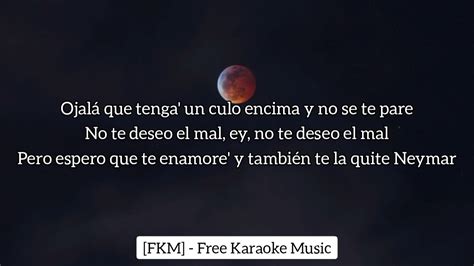 Eladio Carrion Ft Karol G No Te Deseo El Mal Letra Lyrics Youtube