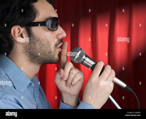 Shushing Microphone Hi Res Stock Photography And Images Alamy