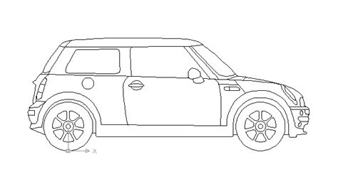 Autocad Drawing Mini Cooper British Motor Corporation Dwg