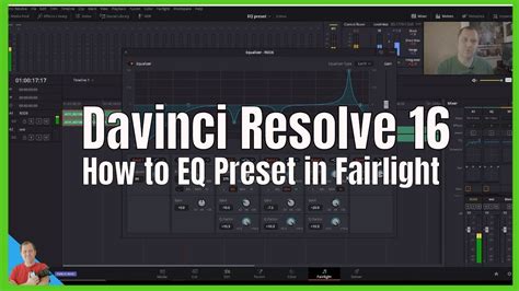 Davinci Resolve 16 How To Make A EQ Preset In Fairlight Inside Davinci