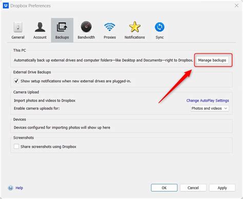 Comment Choisir Ou Modifier Les Dossiers Sauvegarder Dans Dropbox