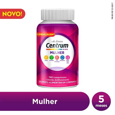 Centrum Gender Mulher Multivitaminico De A A Zinco Vitaminas E