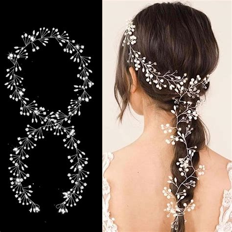 Haarschmuck Hochzeit 2 PCS Braut Haarschmuck Blumen Kopfschmuck Braut