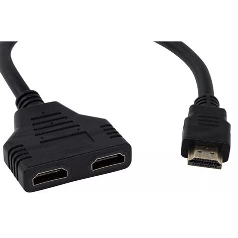 Cabo Duplicador Y 1 Hdmi Macho Entrada 2 Hdmi Fêmea Saida Divisor