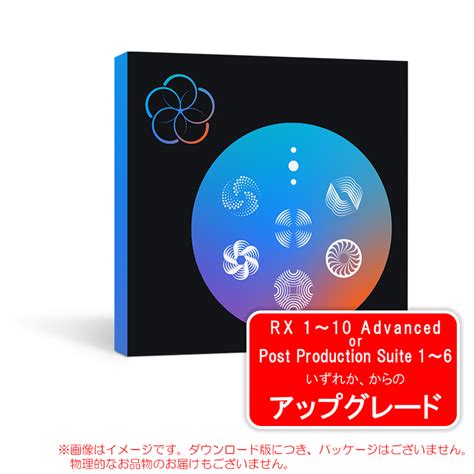 楽天市場IZOTOPE RX POST PRODUCTION SUITE 7 UPG RX1 10 ADV PPS1 6 ダウンロード版