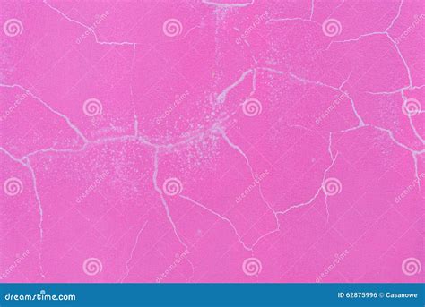 Textura Agrietada De La Pared Del Cemento Rosado Para El Fondo Foto De