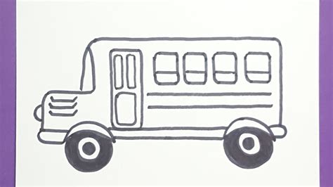 تعلم طريقة رسم باص المدرسة خطوة بخطوة HOW TO DRAW A SCHOOL BUS STEP BY