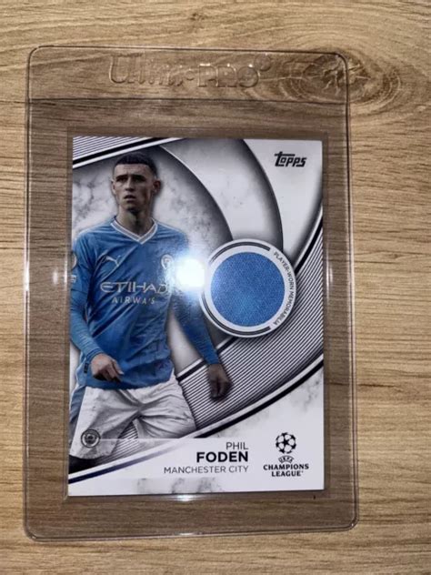 Topps Uefa Club Competitions Flagship Phil Foden Relic Eur